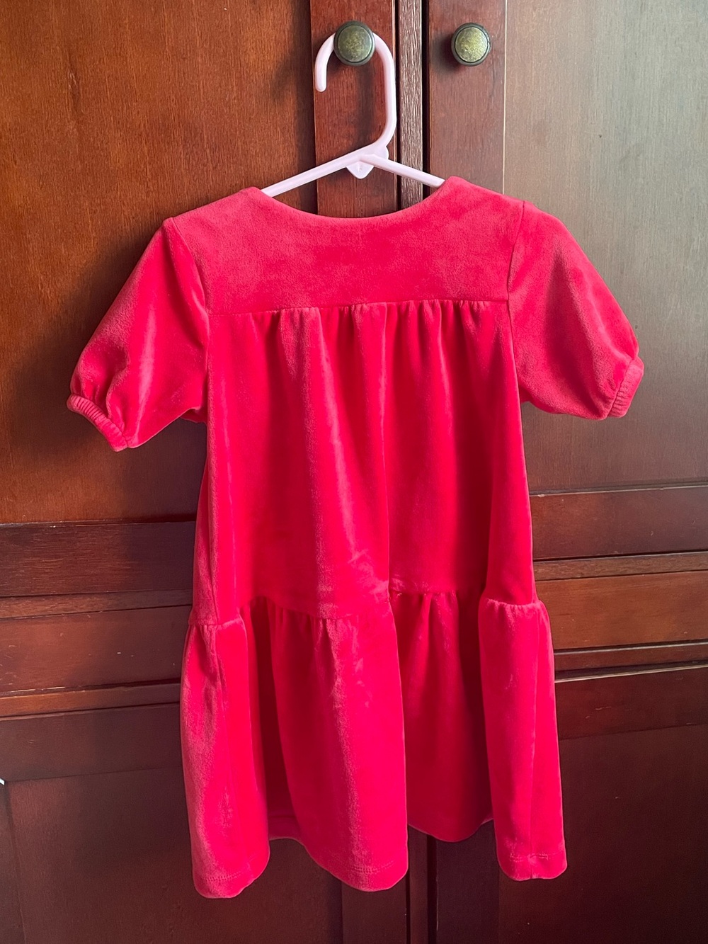 Hanna Andersson red velvet Christmas / fall dress Size 3T